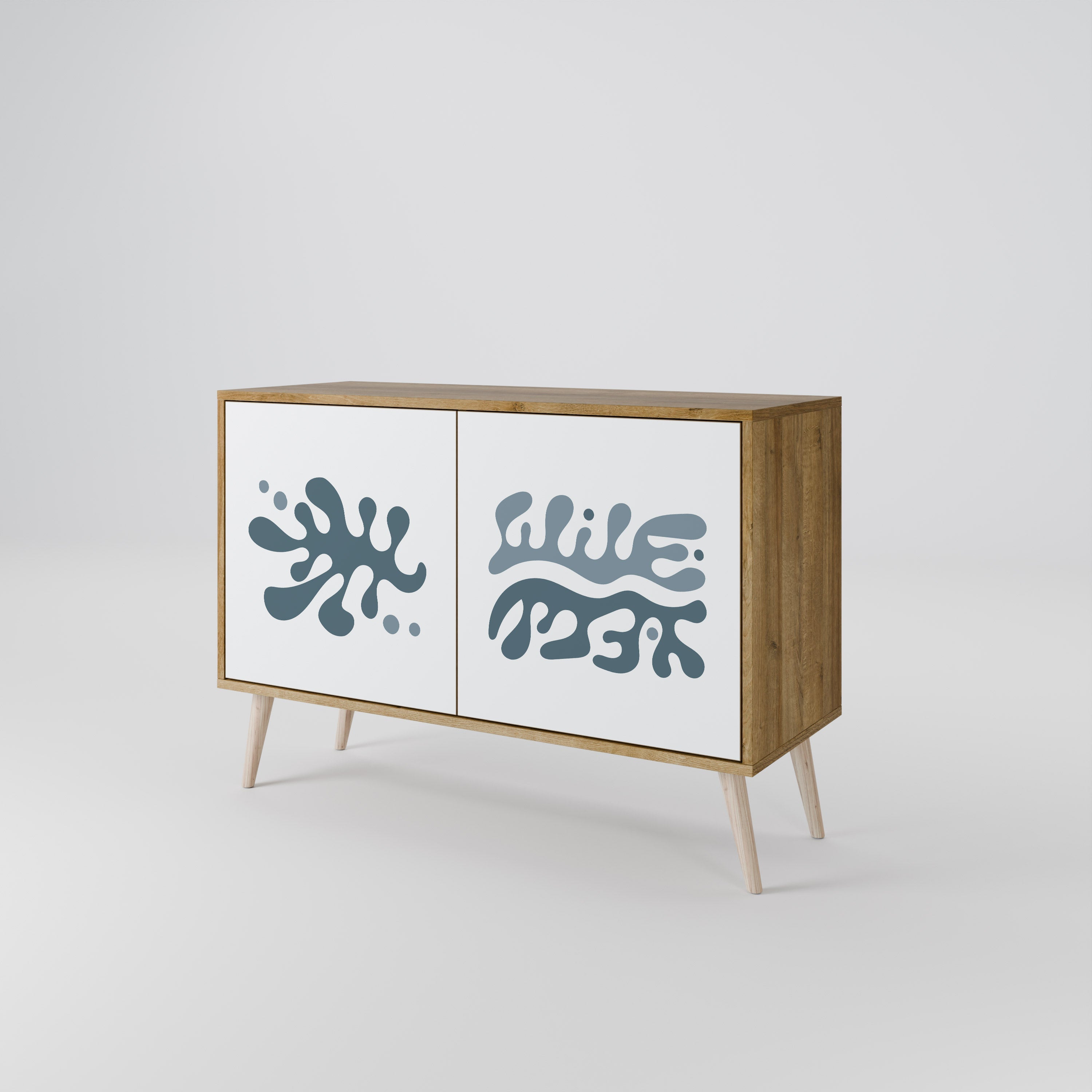 WONDERLAND VEGETATION Sideboard mit 2 Türen in Eichenoptik