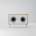 BLACK HOLE Sideboard mit 2 Türen in Eiche-Optik