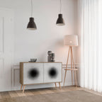 BLACK HOLE Sideboard mit 2 Türen in Eiche-Optik