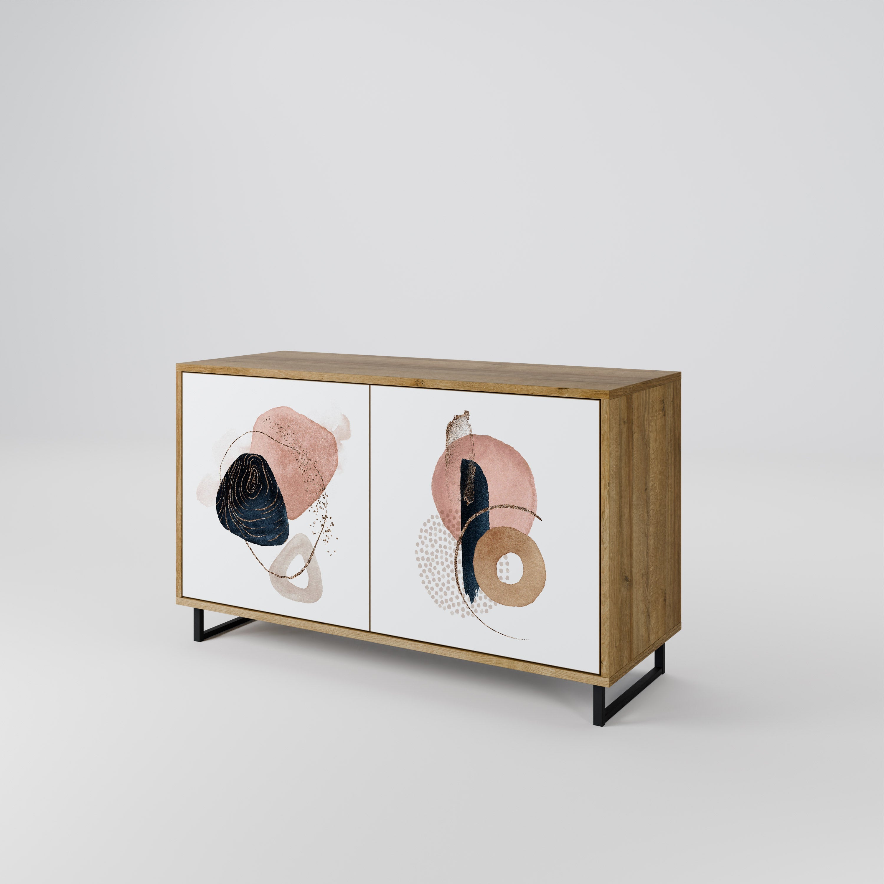 COLORFUL SHAPES 2-türiges Sideboard in Eichenoptik