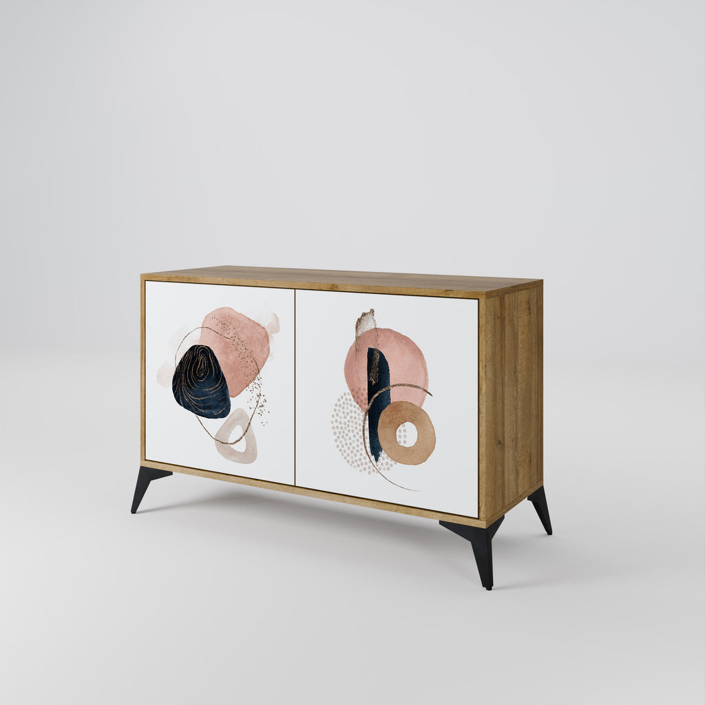 COLORFUL SHAPES 2-türiges Sideboard in Eichenoptik