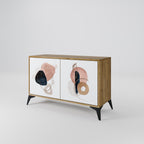 COLORFUL SHAPES Sideboard mit 2 Türen in Eiche-Optik