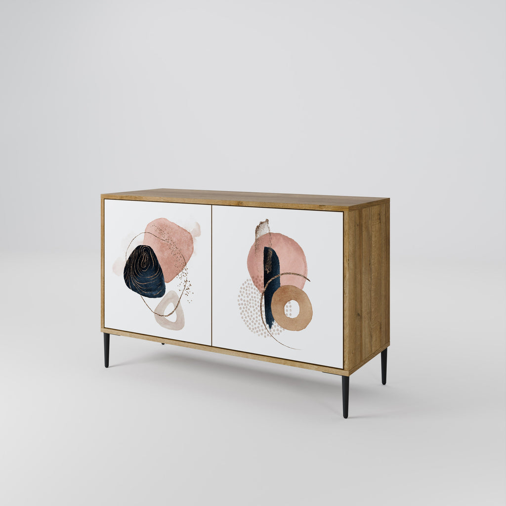 COLORFUL SHAPES 2-türiges Sideboard in Eichenoptik