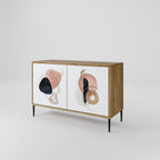 COLORFUL SHAPES Sideboard mit 2 Türen in Eiche-Optik