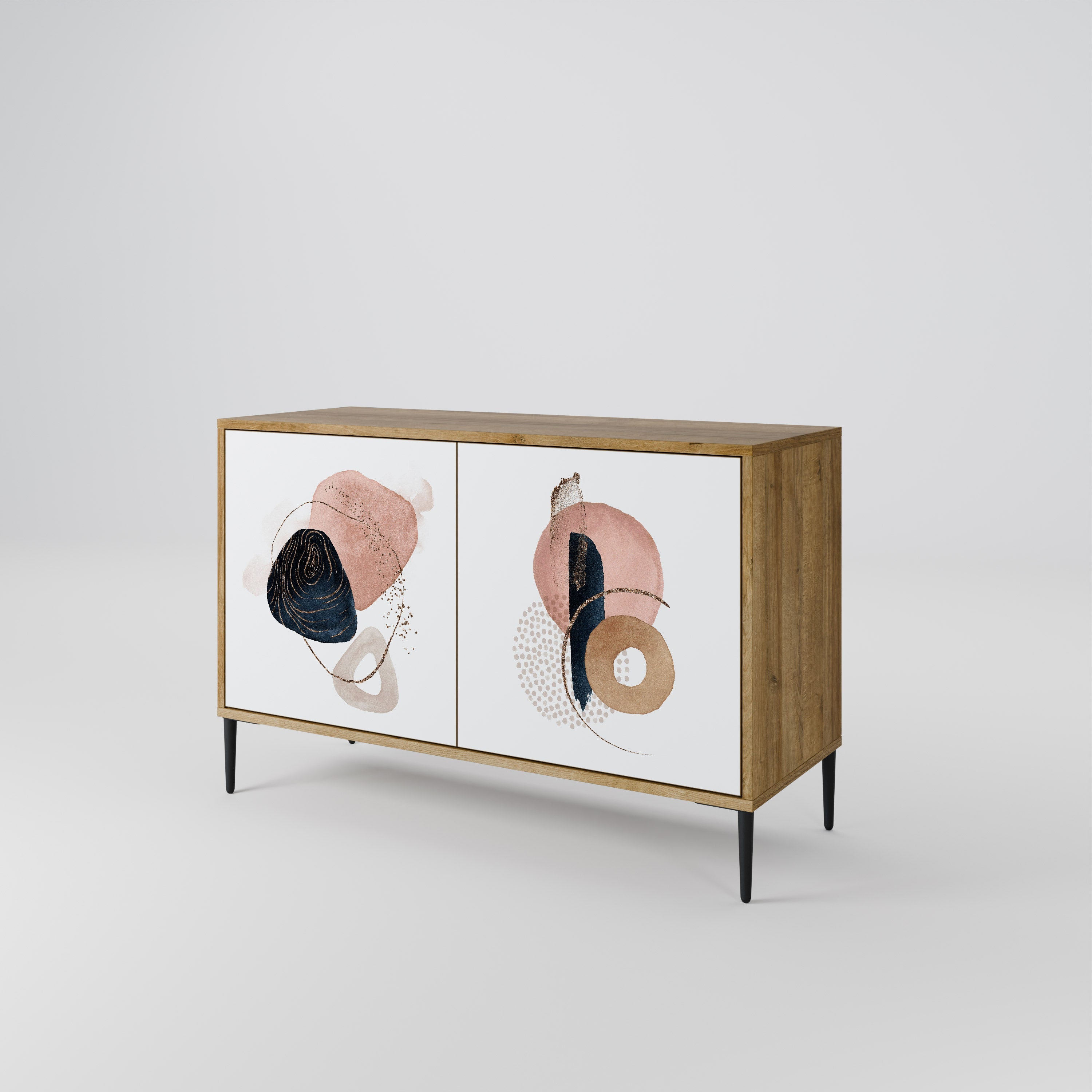 COLORFUL SHAPES 2-türiges Sideboard in Eichenoptik