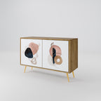 COLORFUL SHAPES Sideboard mit 2 Türen in Eiche-Optik