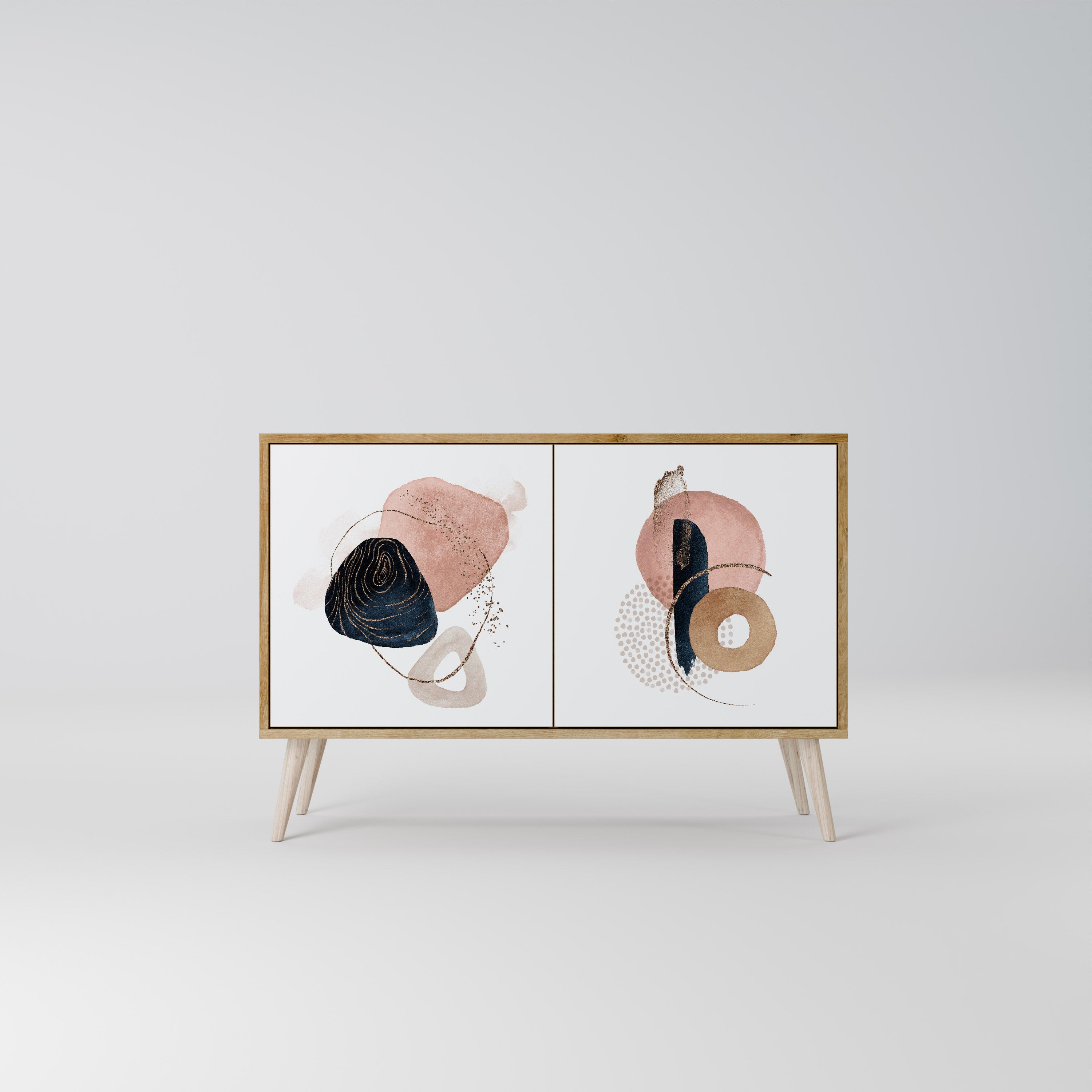 COLORFUL SHAPES 2-türiges Sideboard in Eichenoptik