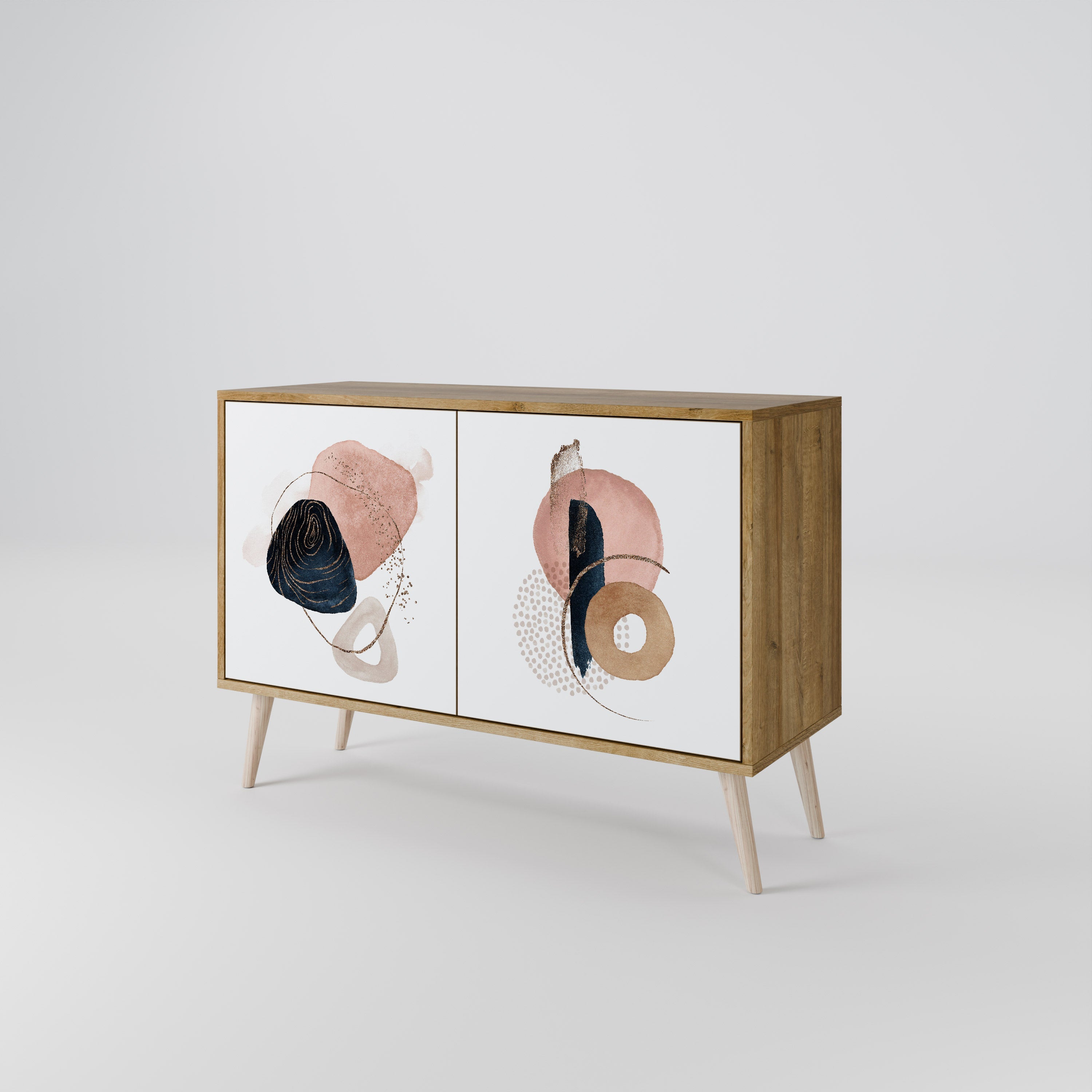 COLORFUL SHAPES 2-türiges Sideboard in Eichenoptik