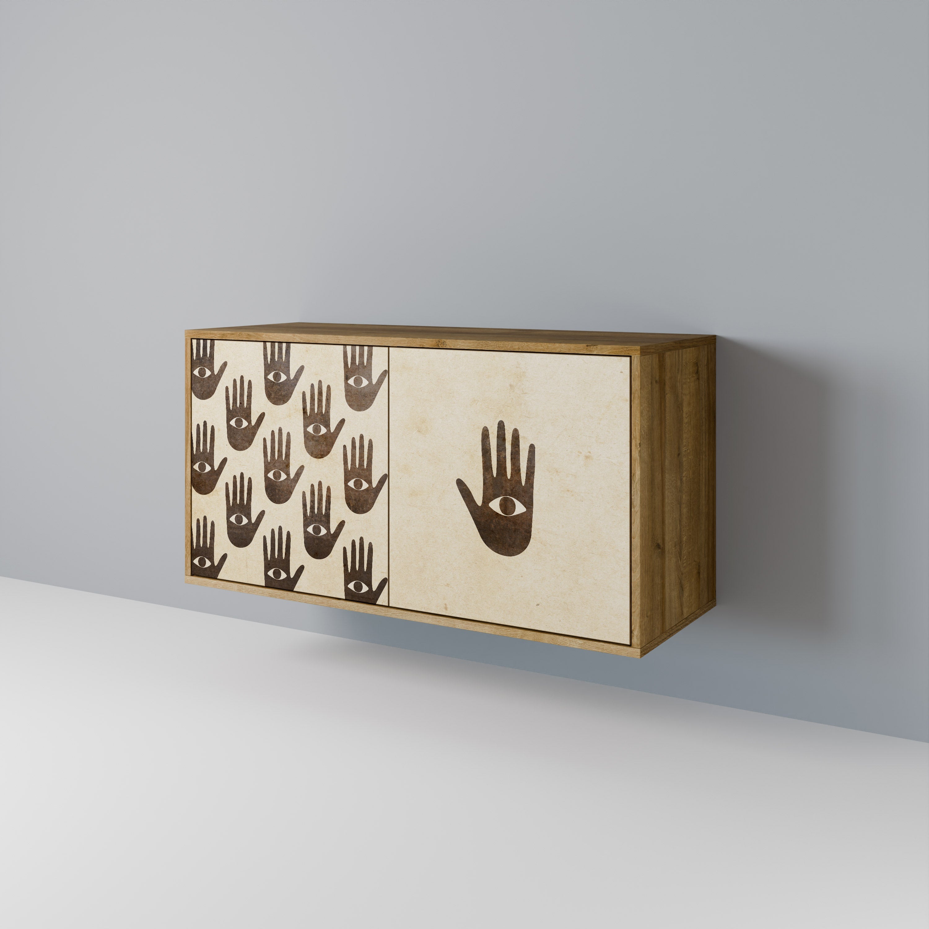 MEHR SEHEN 2-türiges Sideboard in Eichenoptik