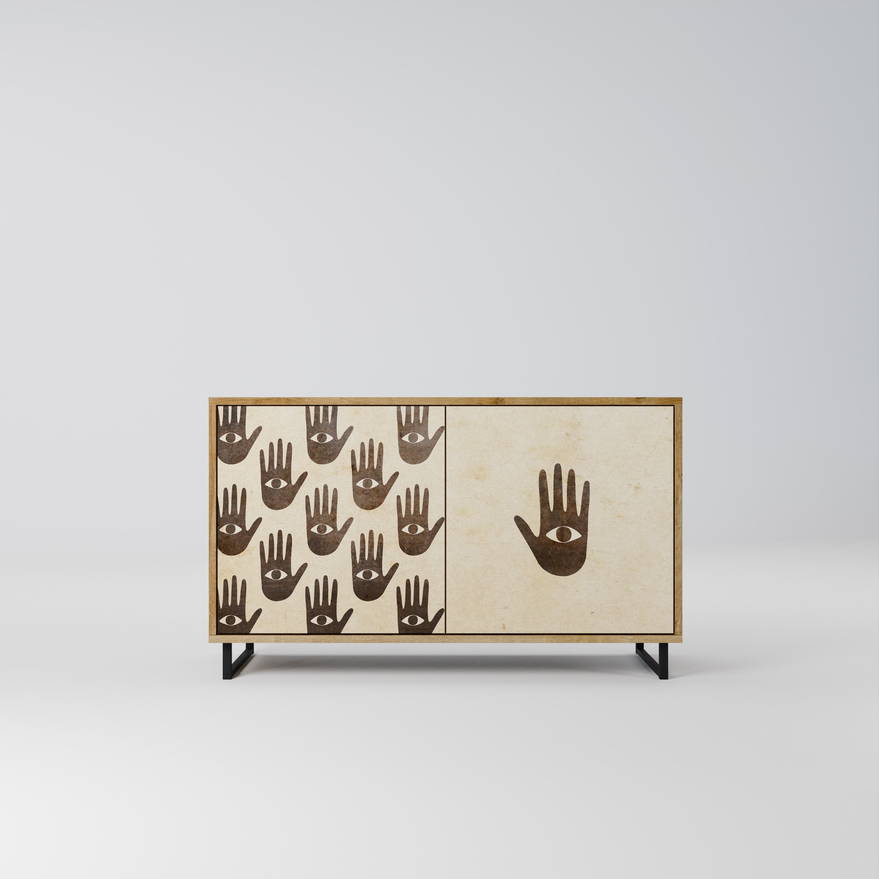 MEHR SEHEN 2-türiges Sideboard in Eichenoptik