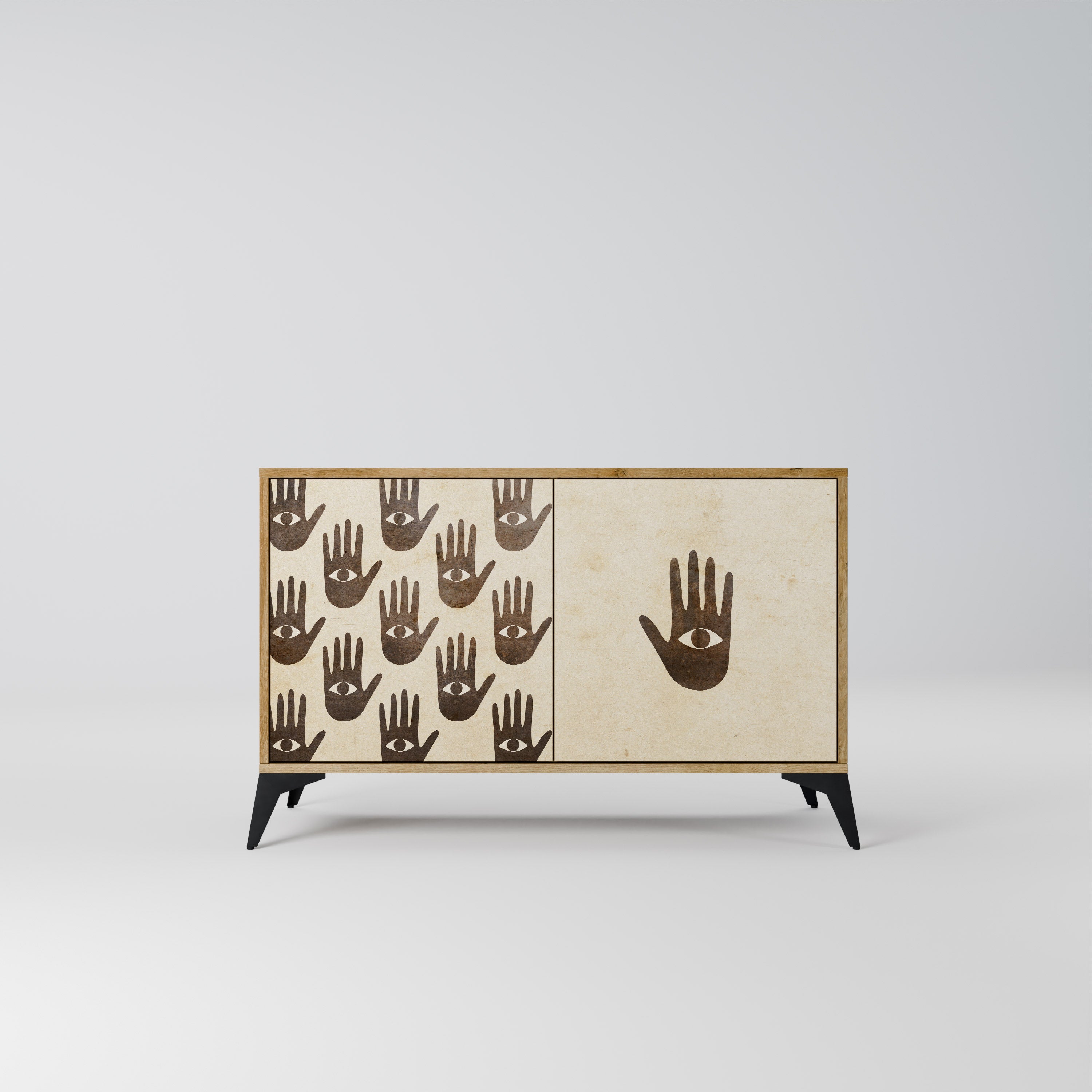 MEHR SEHEN 2-türiges Sideboard in Eichenoptik