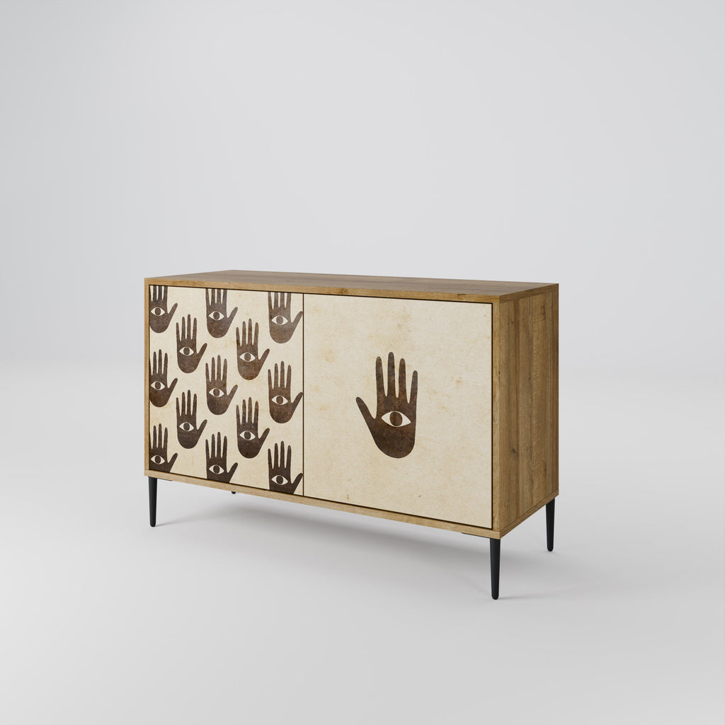 MEHR SEHEN 2-türiges Sideboard in Eichenoptik