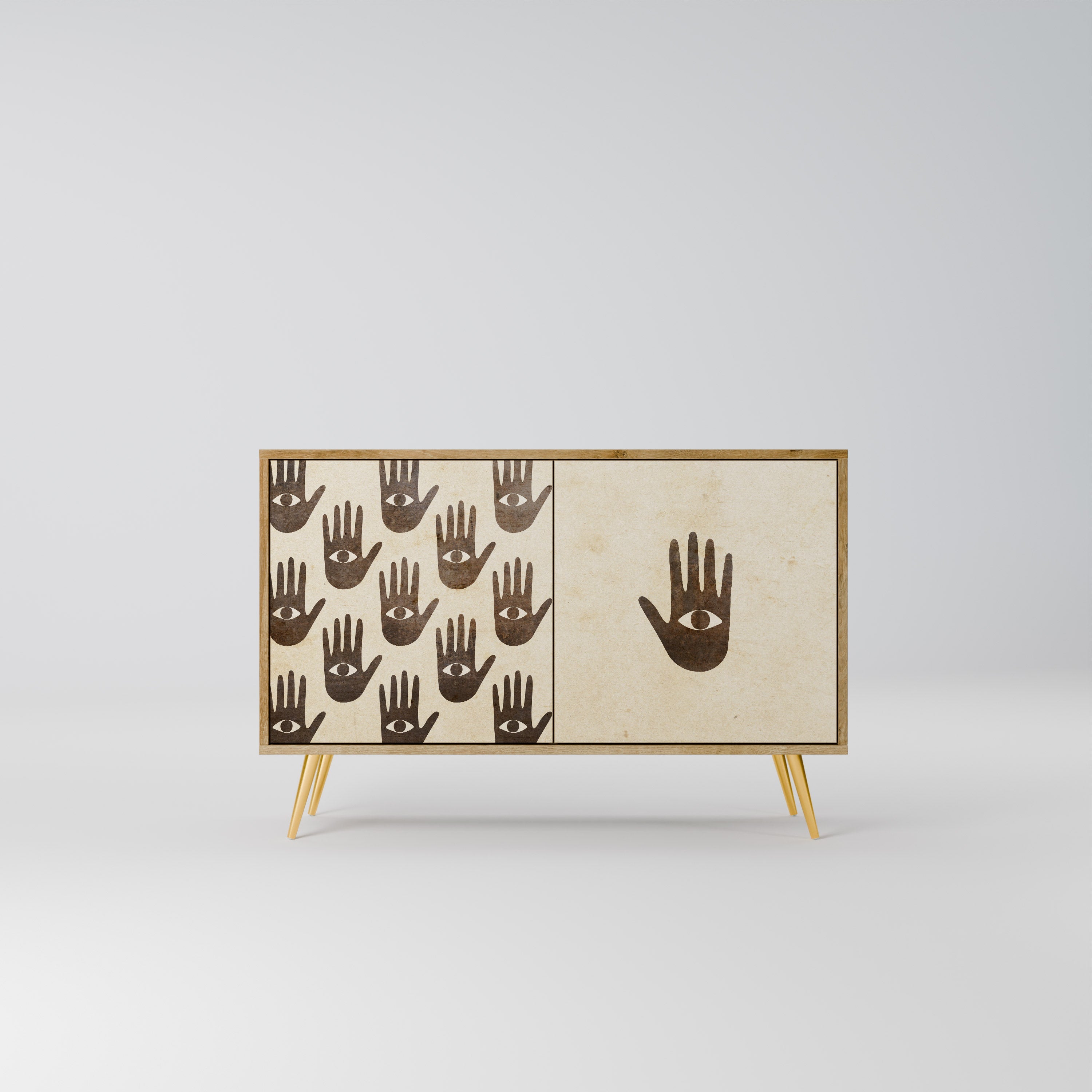 MEHR SEHEN 2-türiges Sideboard in Eichenoptik