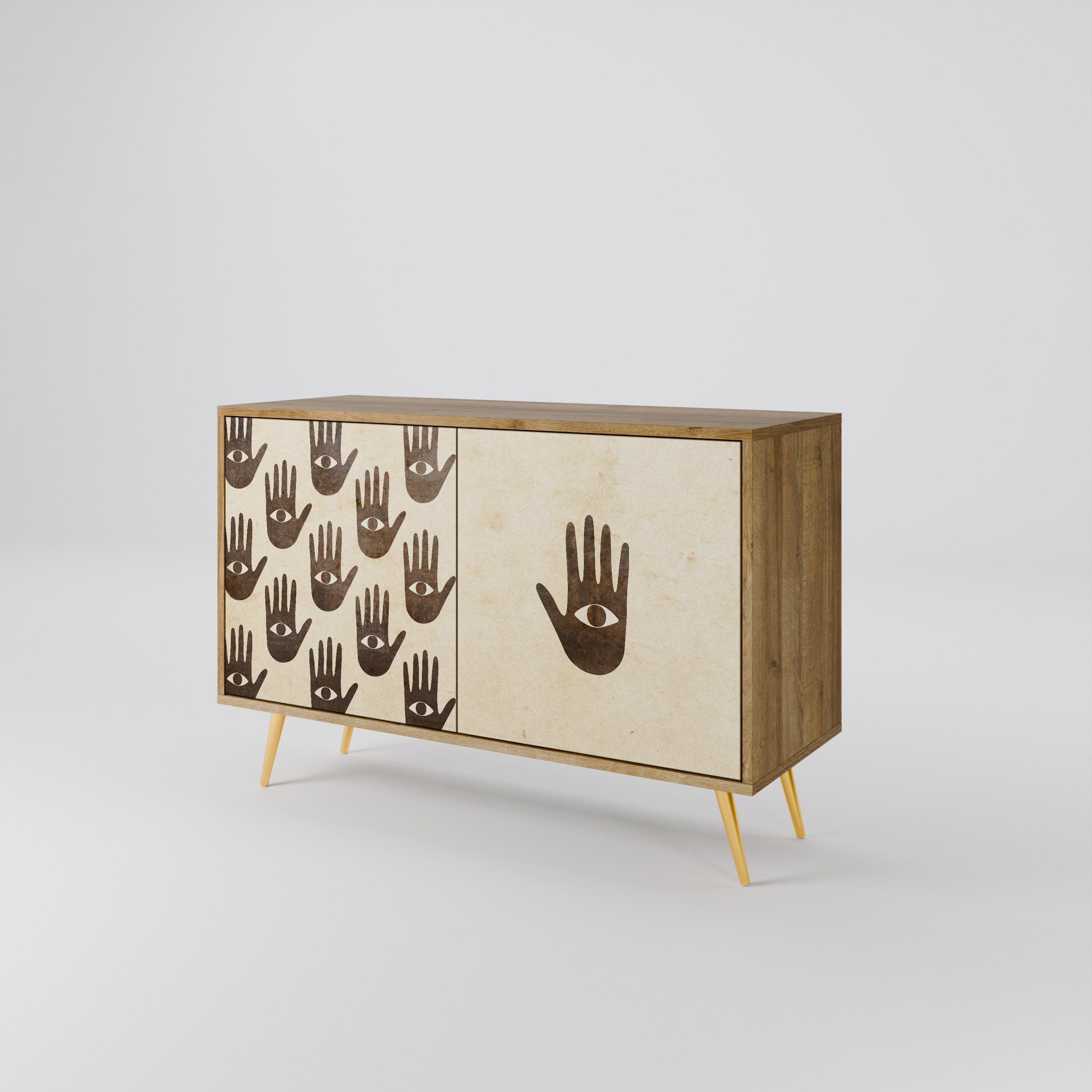 MEHR SEHEN 2-türiges Sideboard in Eichenoptik