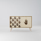 SEE MORE Sideboard mit 2 Türen in Eiche-Optik