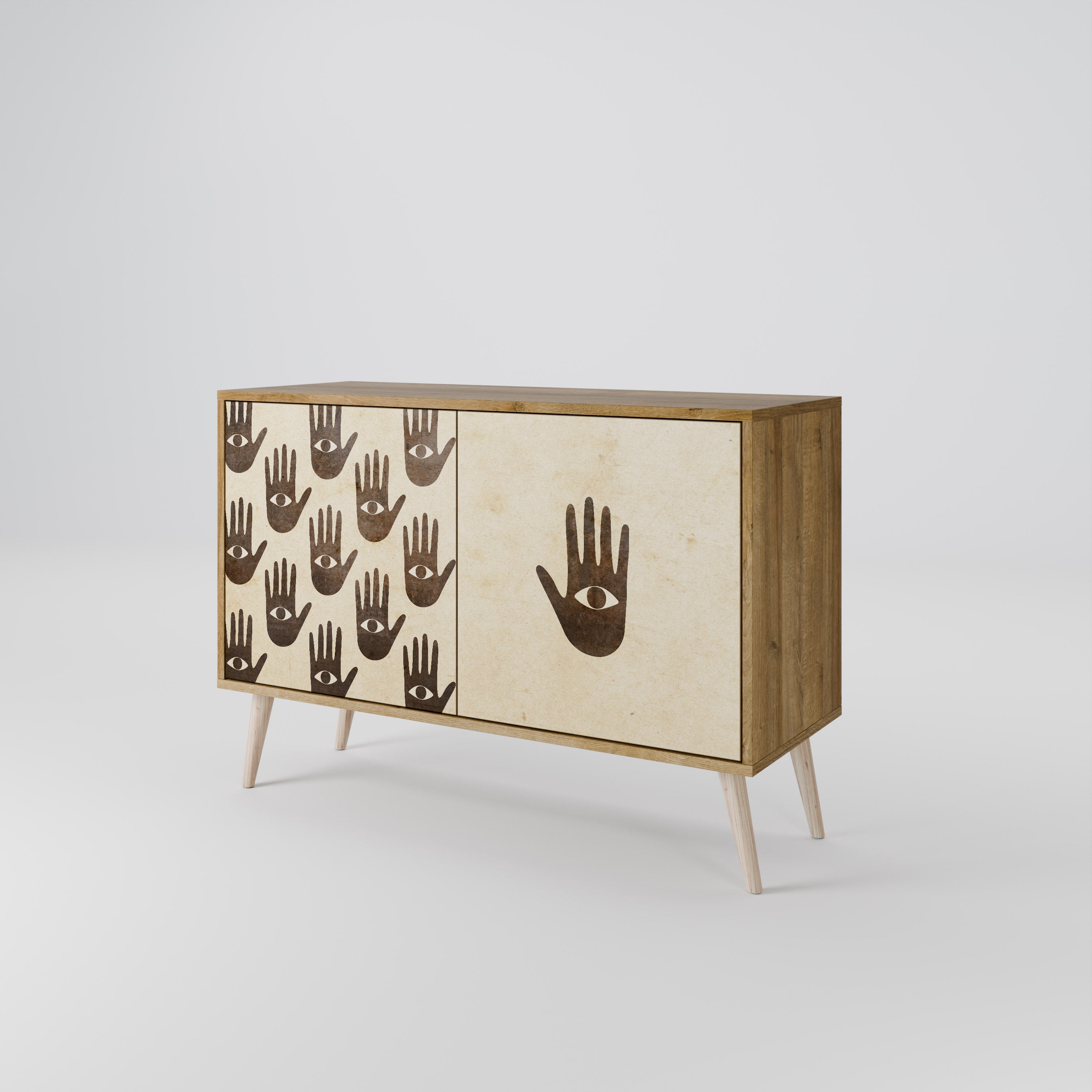 MEHR SEHEN 2-türiges Sideboard in Eichenoptik