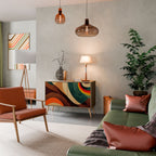 COLORFUL STRANDS Sideboard mit 2 Türen in Eiche-Optik