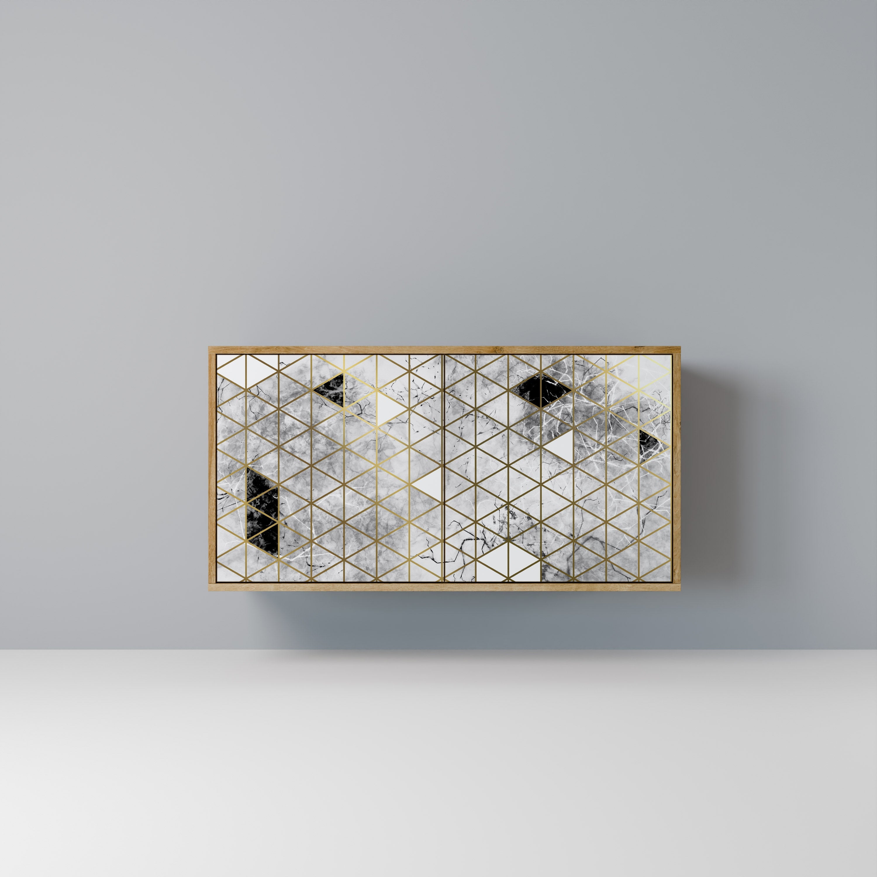 ASHEN ARIA Sideboard mit 2 Türen in Eichenoptik