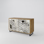 ASHEN ARIA Sideboard mit 2 Türen in Eiche-Optik