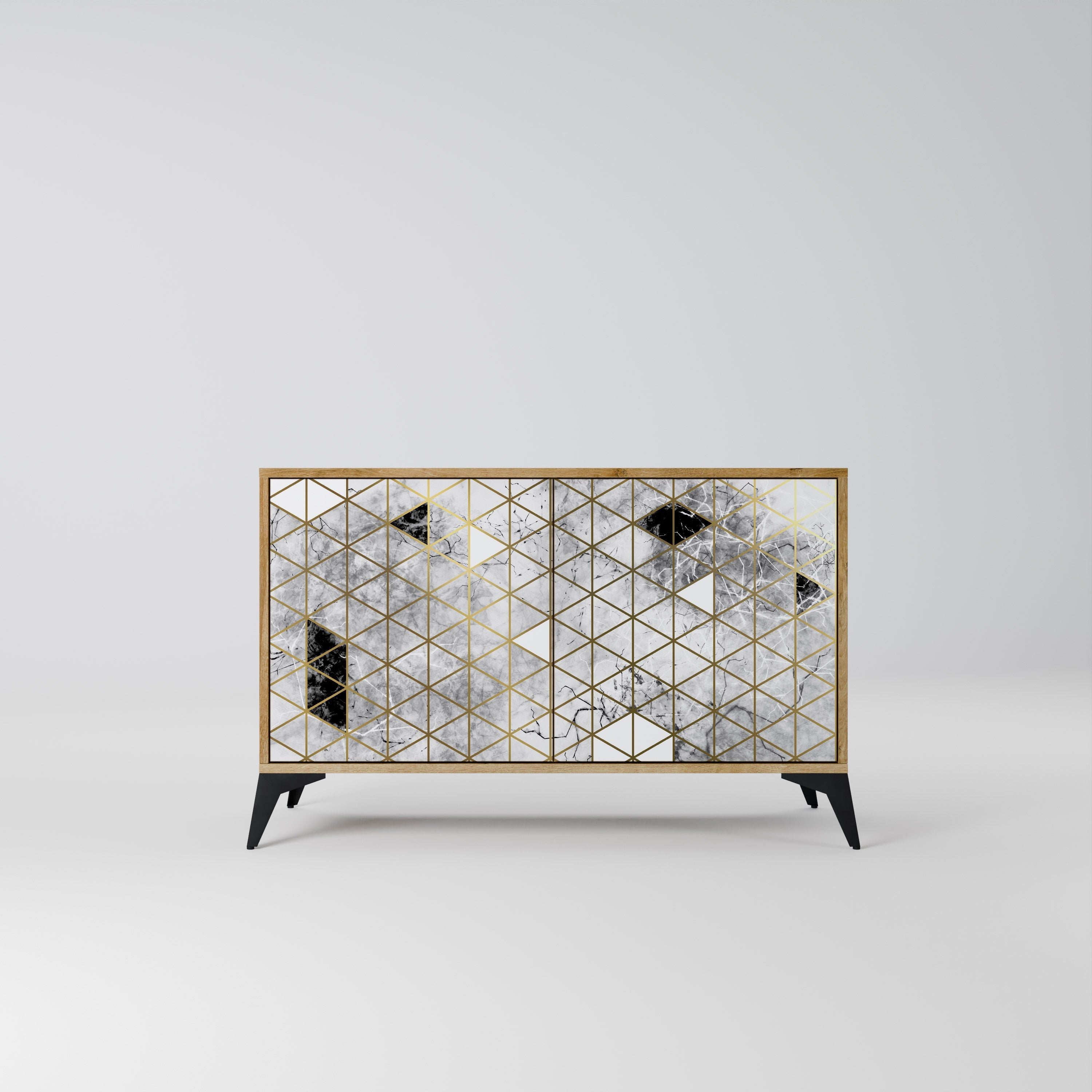 ASHEN ARIA Sideboard mit 2 Türen in Eichenoptik