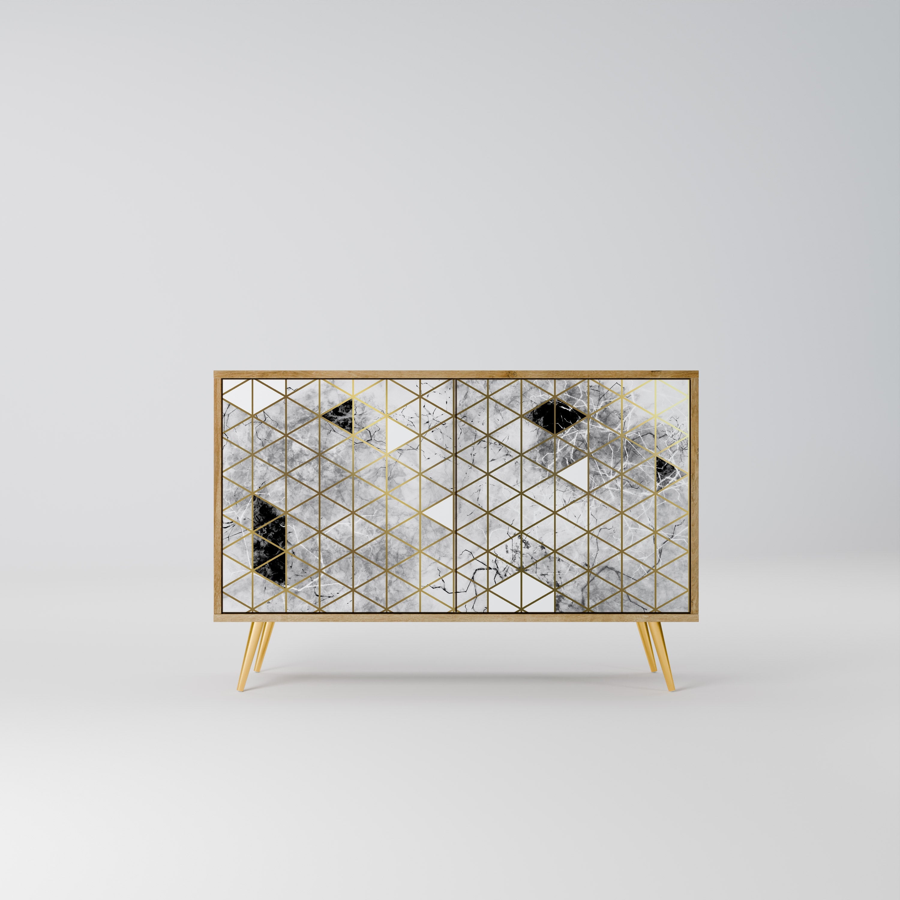 ASHEN ARIA Sideboard mit 2 Türen in Eichenoptik