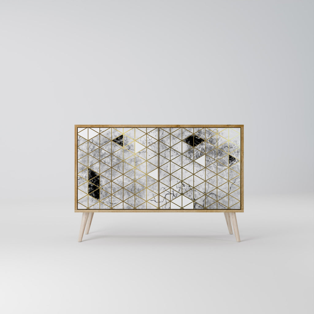 ASHEN ARIA Sideboard mit 2 Türen in Eichenoptik