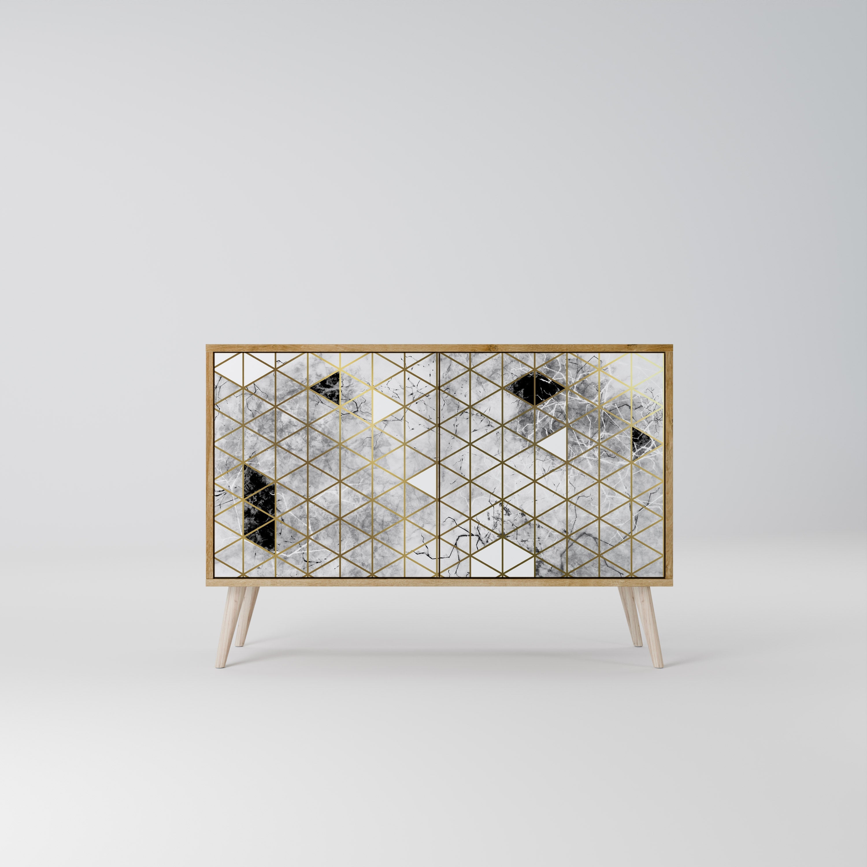 ASHEN ARIA Sideboard mit 2 Türen in Eichenoptik