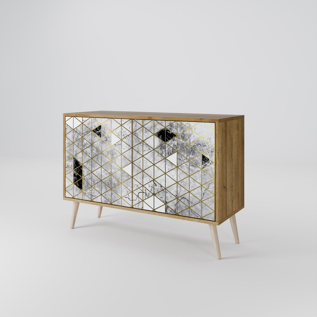 ASHEN ARIA Sideboard mit 2 Türen in Eichenoptik