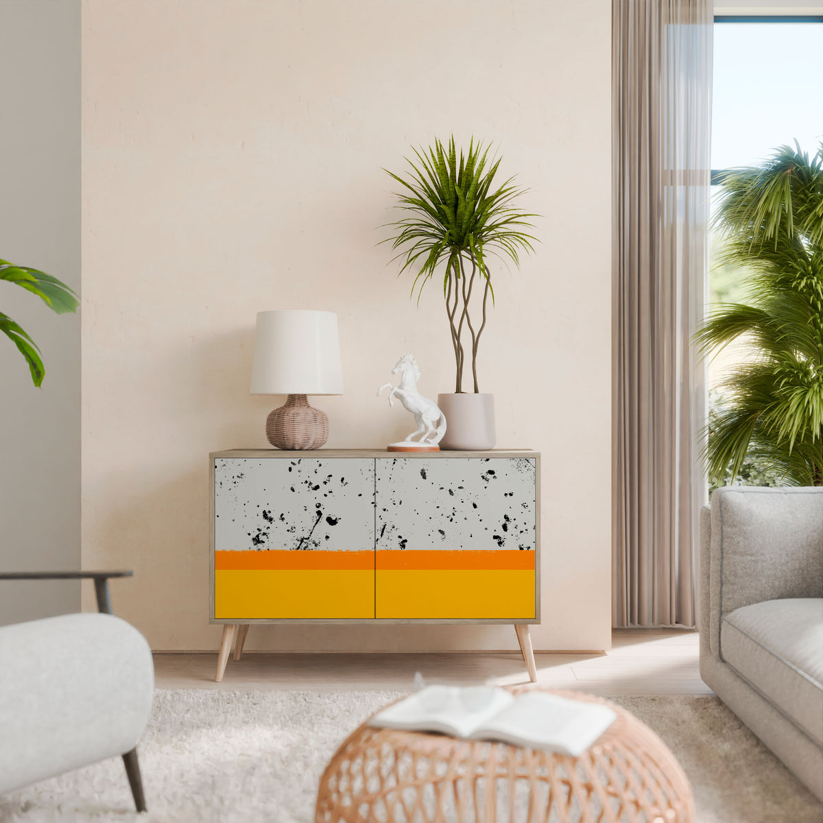 DYED BY ORANGE 2-türiges Sideboard