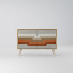 PECULIAR TRAIL Sideboard mit 2 Türen in Eiche-Optik