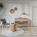 PECULIAR TRAIL Sideboard mit 2 Türen in Eiche-Optik