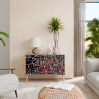 BROKEN LINES Sideboard mit 2 Türen in Eiche-Optik