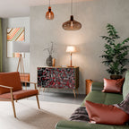 BROKEN LINES Sideboard mit 2 Türen in Eiche-Optik