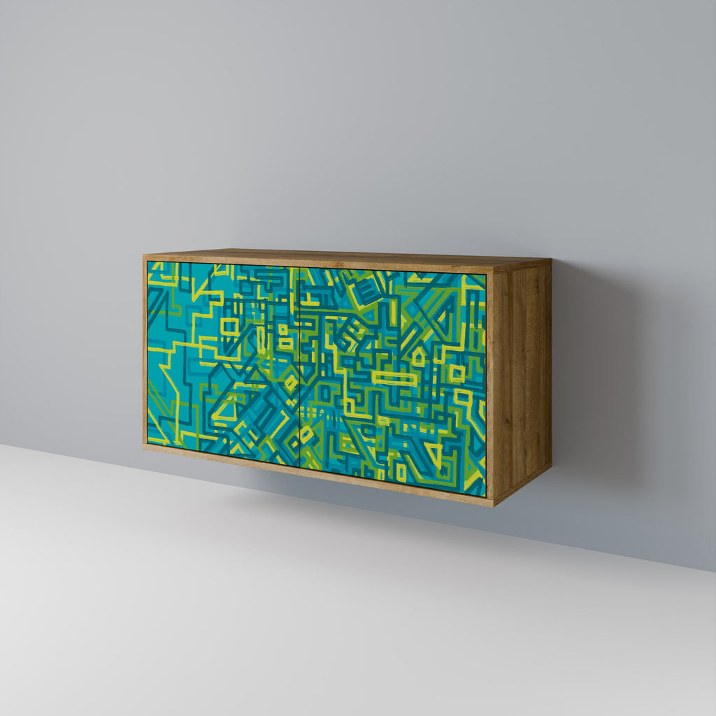 NOSTALGIC MEMORIES Sideboard mit 2 Türen in Eichenoptik