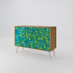 NOSTALGIC MEMORIES Sideboard mit 2 Türen in Eiche-Optik