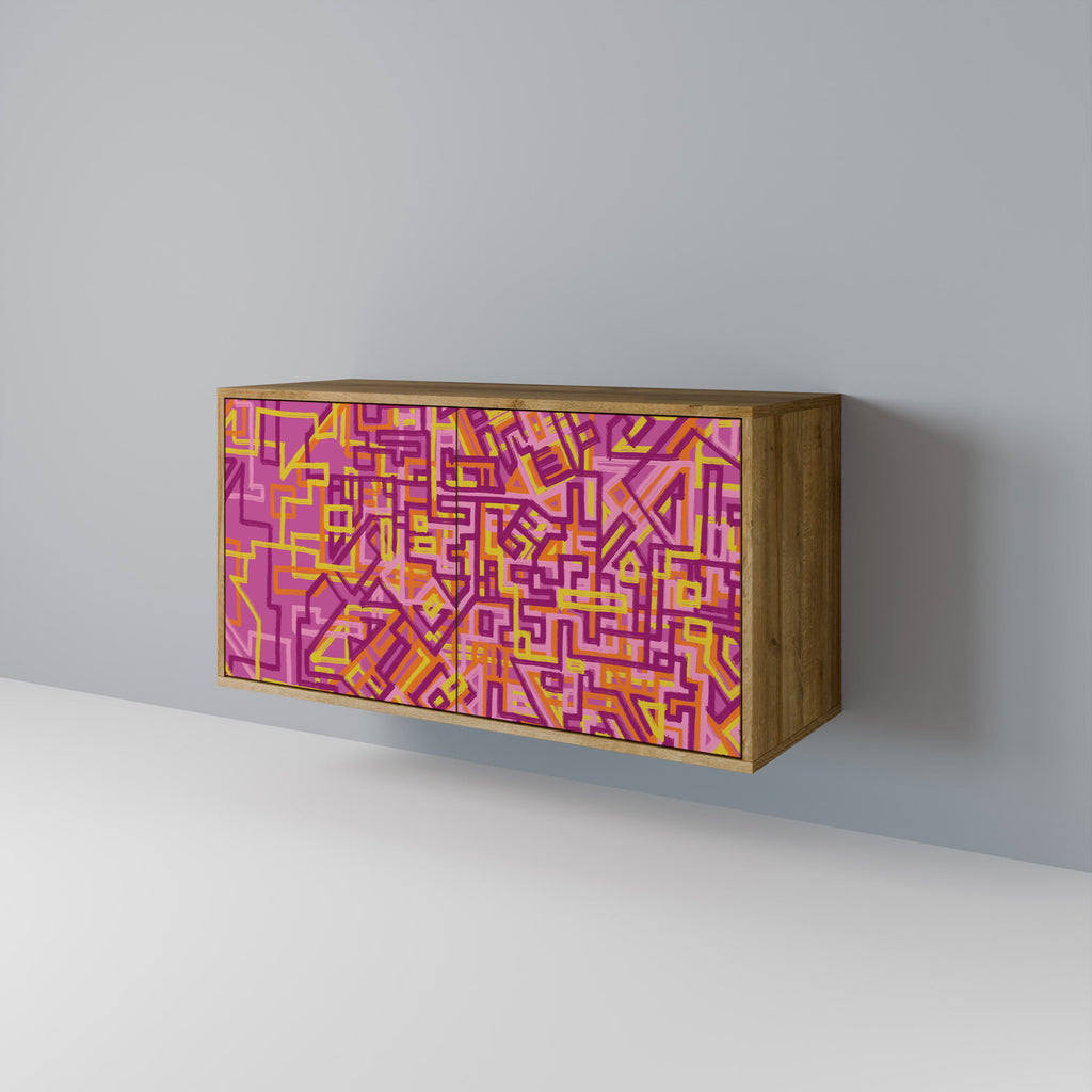 LOVELY MEMORIES Sideboard mit 2 Türen in Eichenoptik