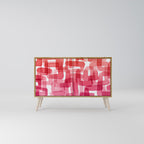 KALEIDOSCOPIC CUBISM Sideboard mit 2 Türen in Eiche-Optik