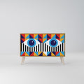 ABSTRACTION AND GEOMETRY Sideboard mit 2 Türen in Eiche-Optik
