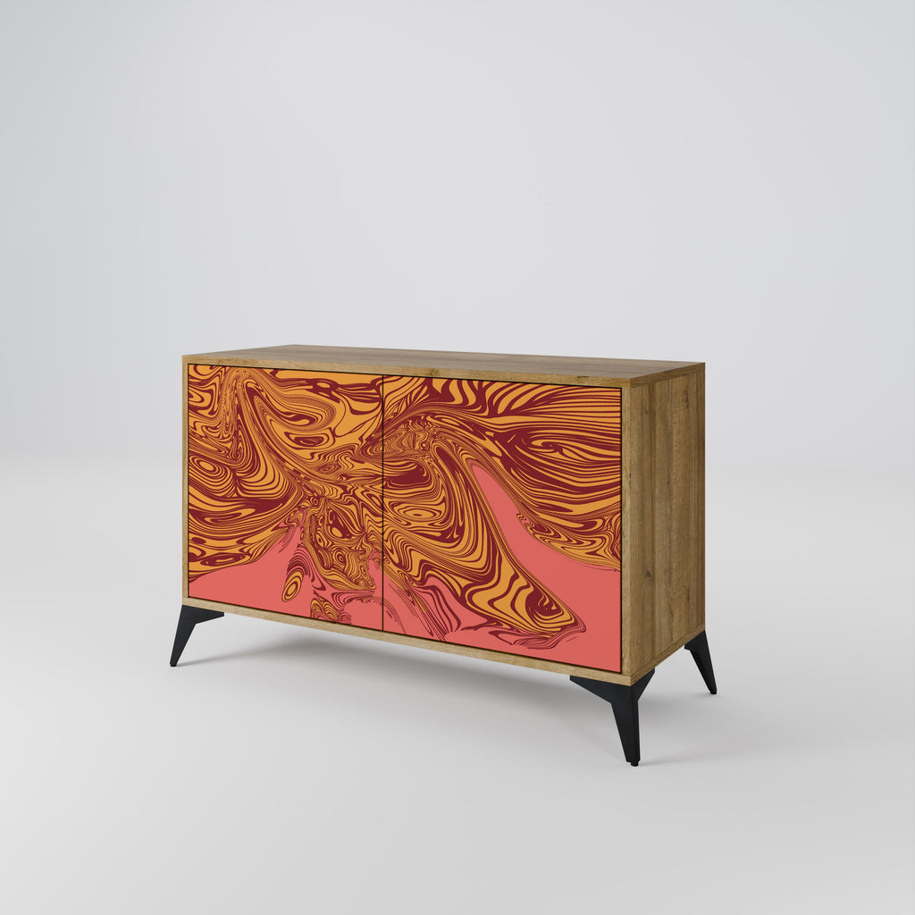 FLOATING THOUGHTS Sideboard mit 2 Türen in Eichenoptik