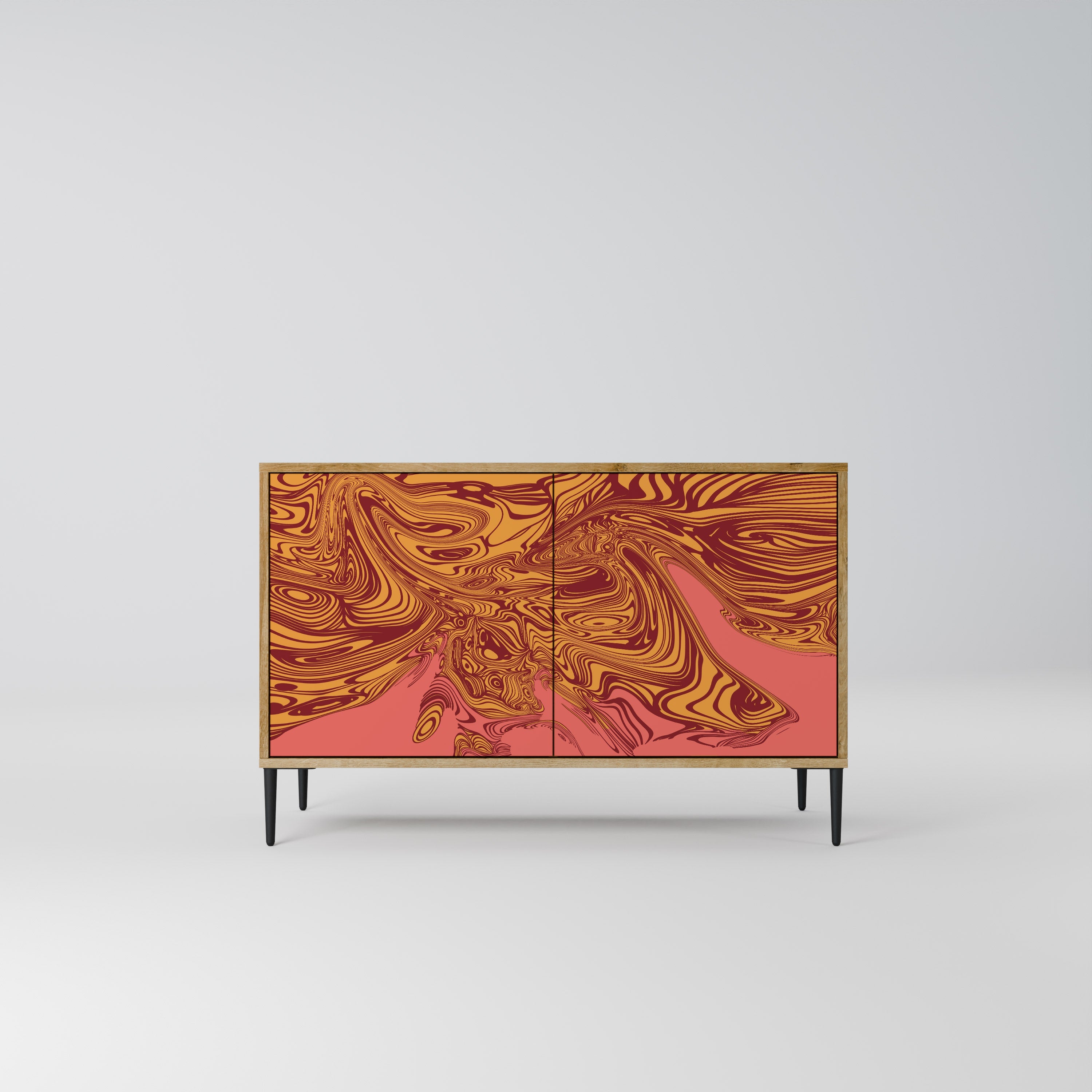 FLOATING THOUGHTS Sideboard mit 2 Türen in Eichenoptik