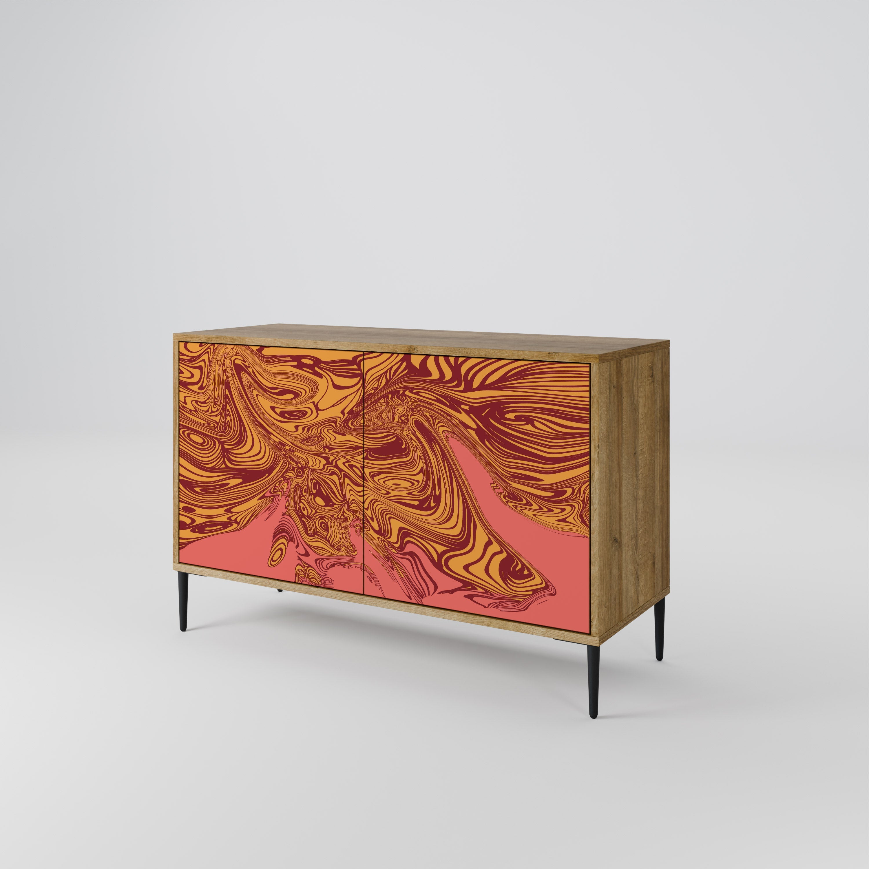 FLOATING THOUGHTS Sideboard mit 2 Türen in Eichenoptik
