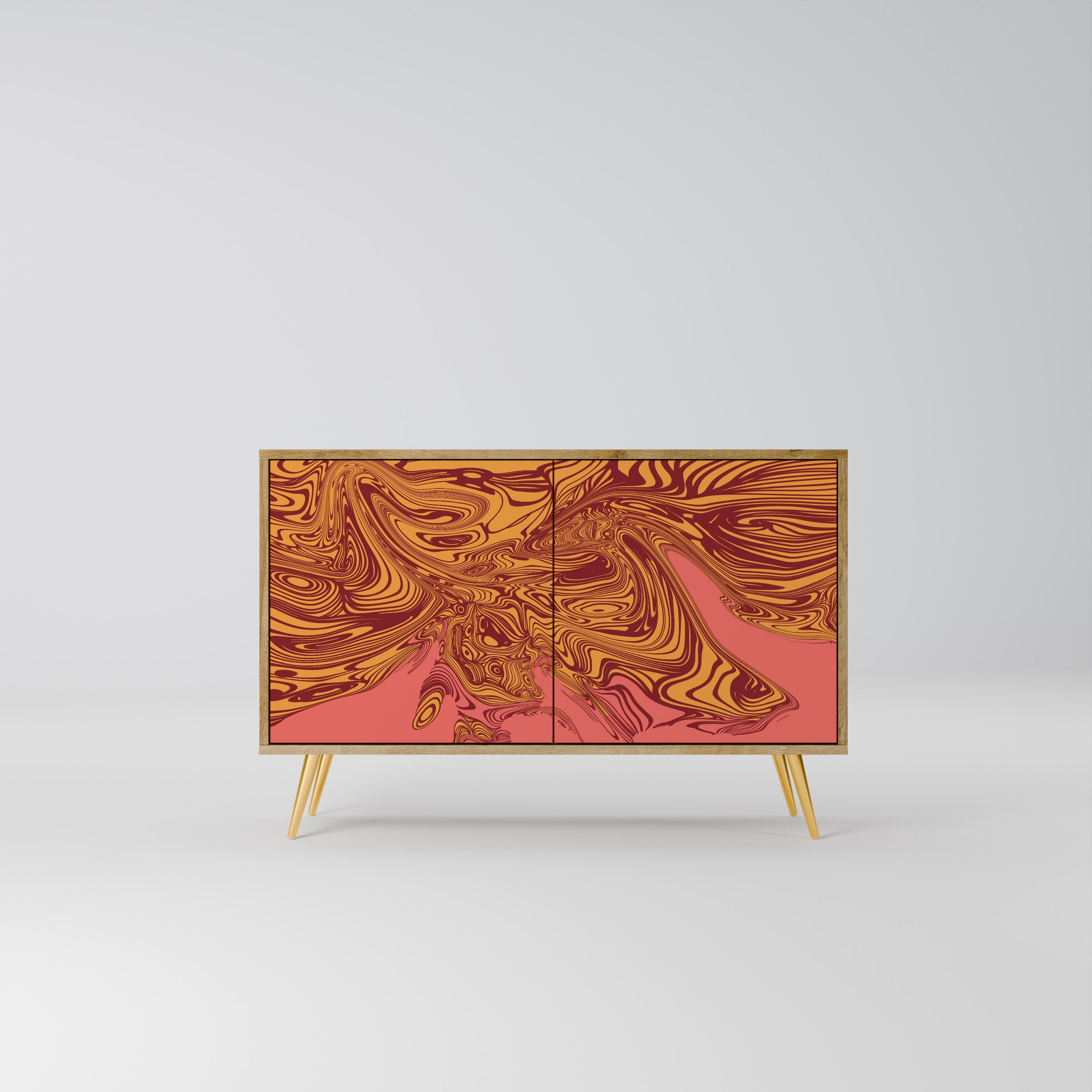 FLOATING THOUGHTS Sideboard mit 2 Türen in Eichenoptik