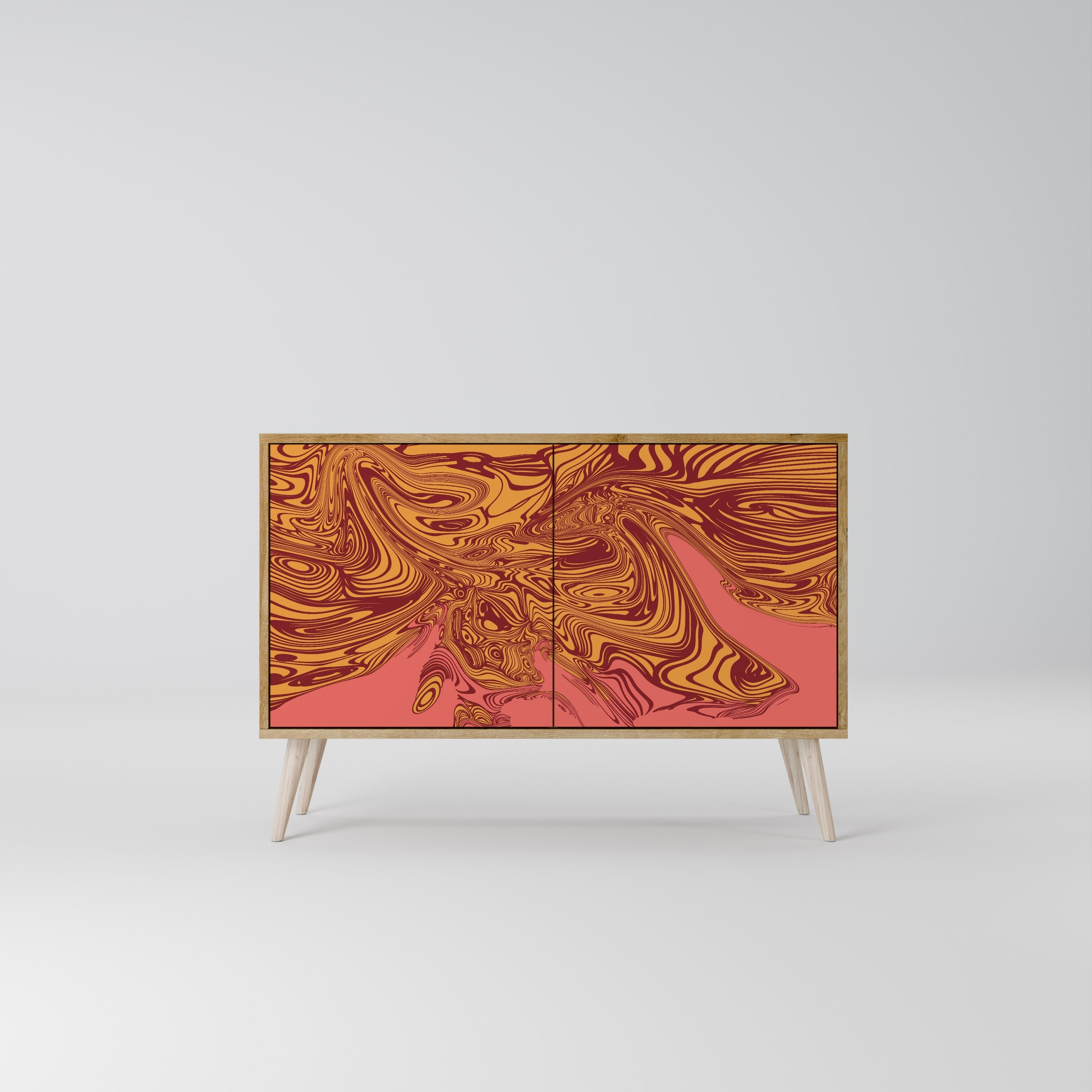 FLOATING THOUGHTS Sideboard mit 2 Türen in Eichenoptik