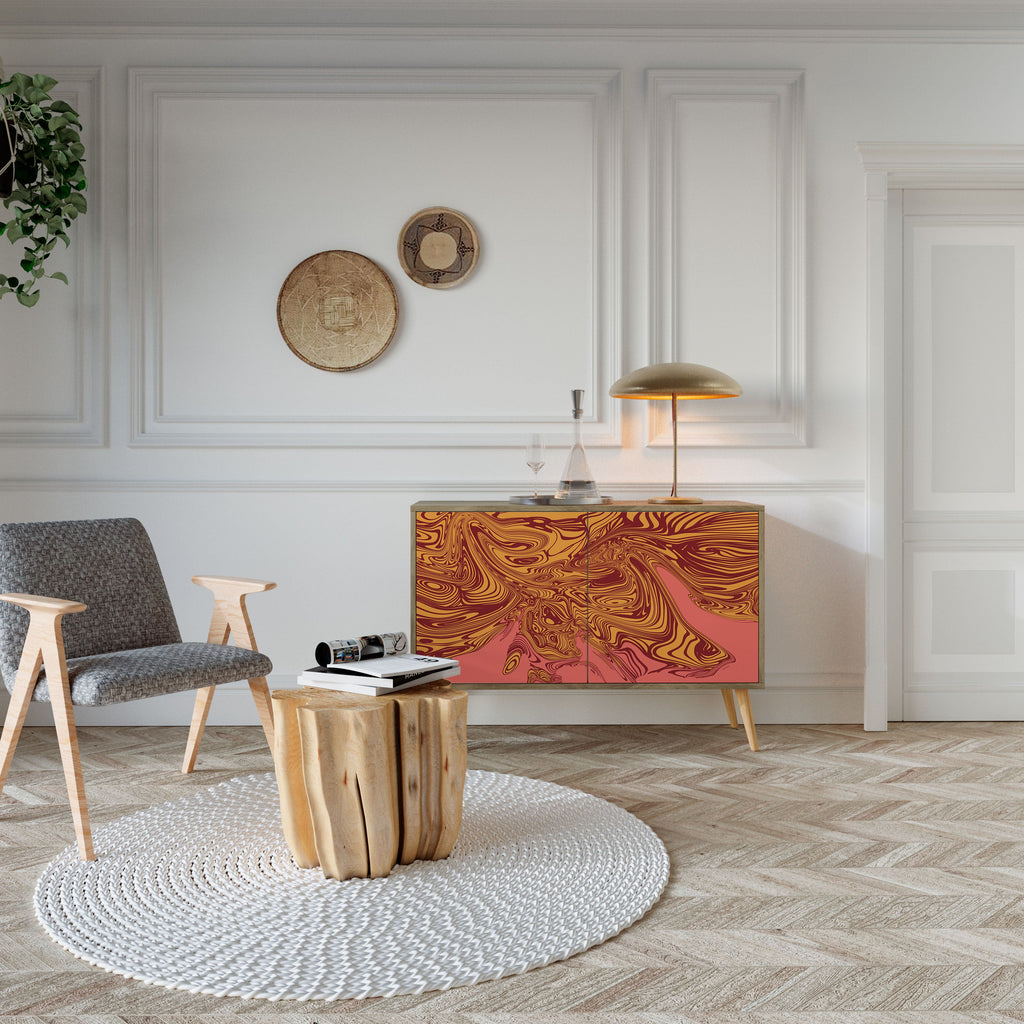 FLOATING THOUGHTS Sideboard mit 2 Türen in Eichenoptik