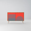 RISING GEOMETRY STARS Sideboard mit 2 Türen in Eiche-Optik