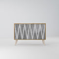 SOLID ZIG ZAG Sideboard mit 2 Türen in Eiche-Optik