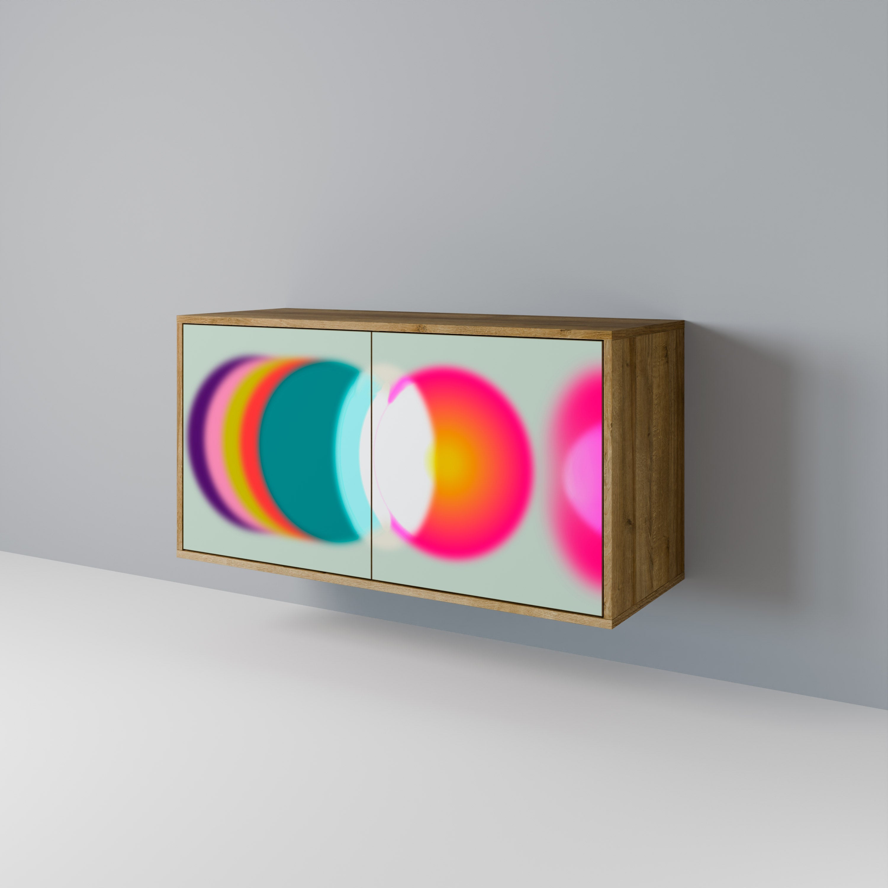 SYMPHONY OF COLORS Sideboard mit 2 Türen in Eichenoptik