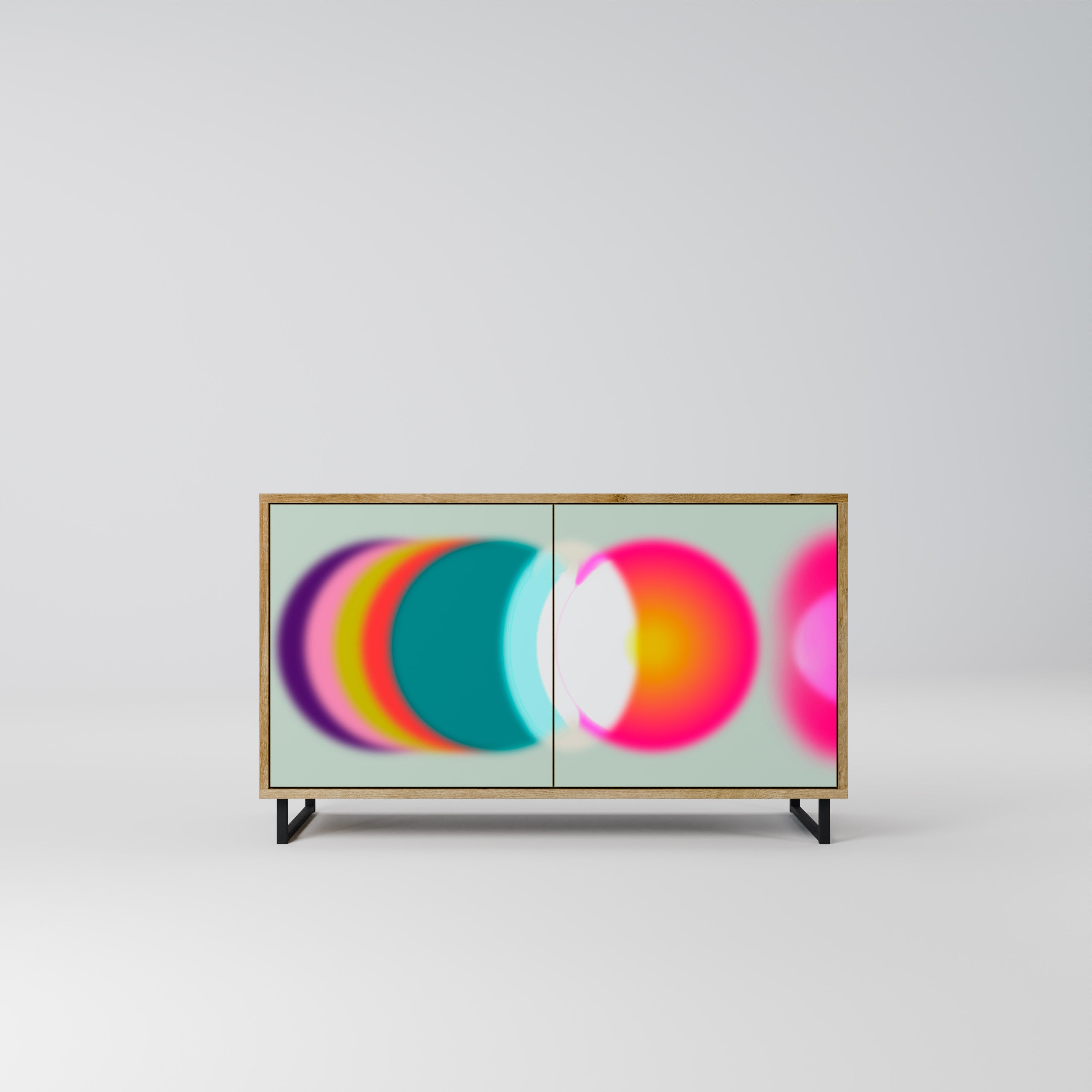 SYMPHONY OF COLORS Sideboard mit 2 Türen in Eichenoptik