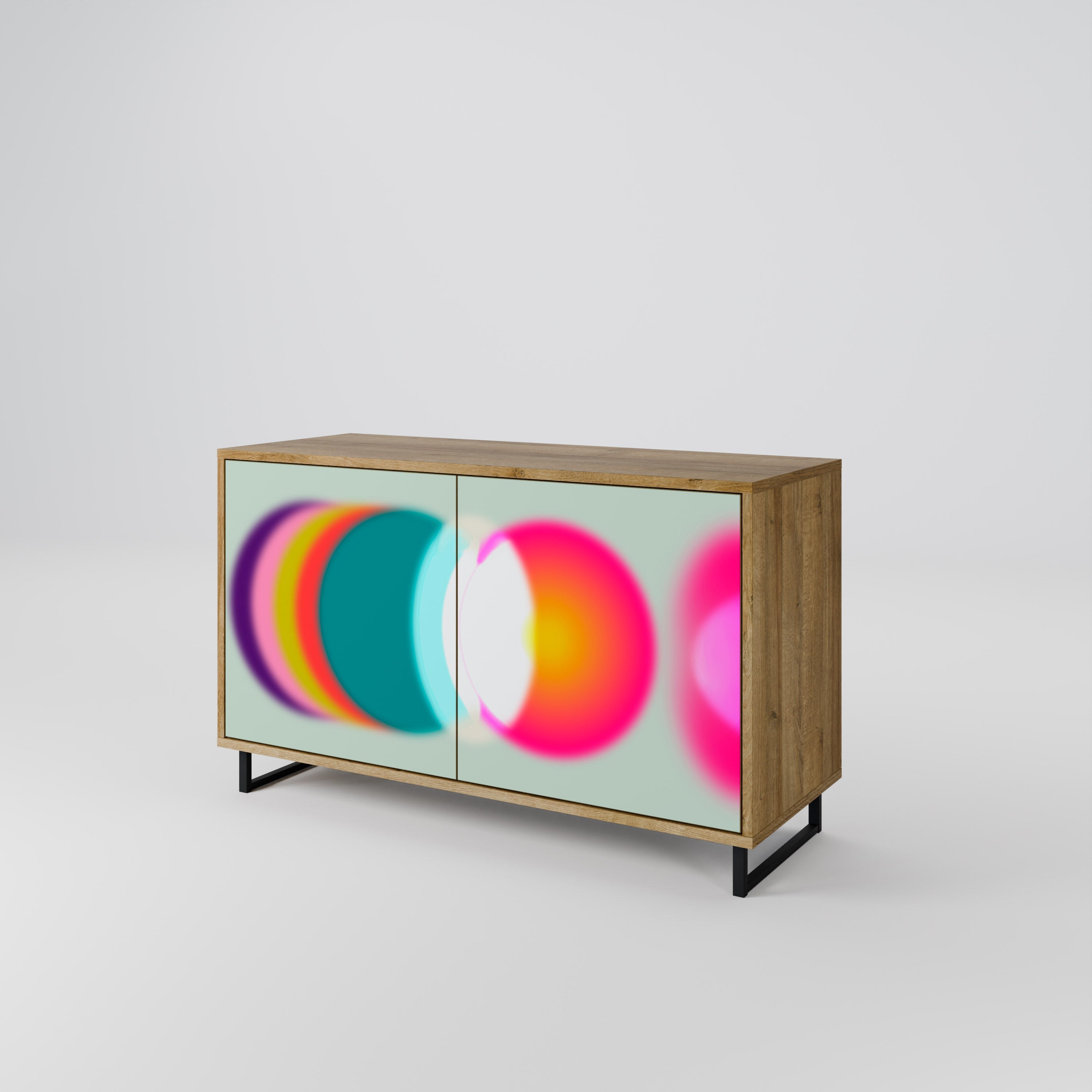 SYMPHONY OF COLORS Sideboard mit 2 Türen in Eichenoptik