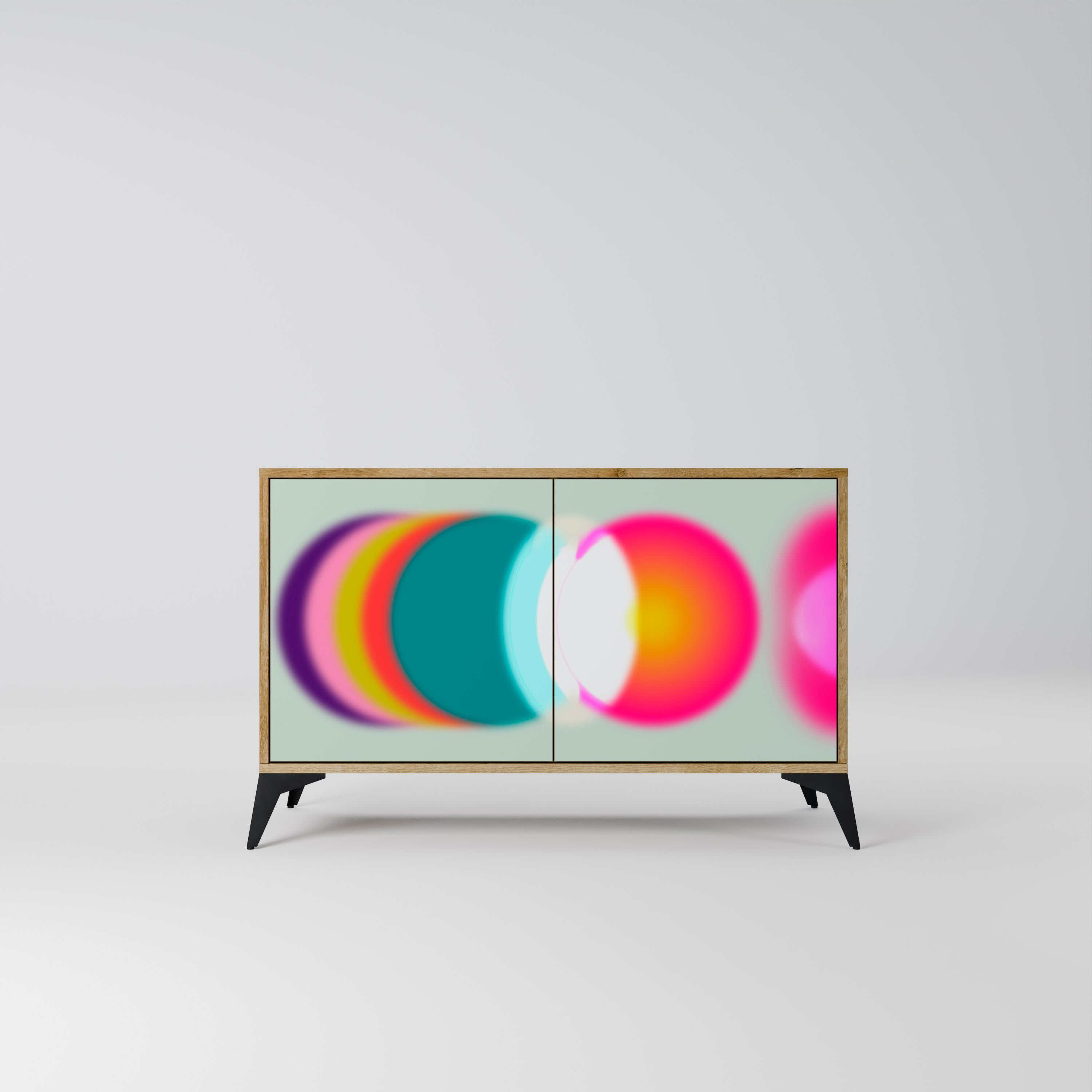 SYMPHONY OF COLORS Sideboard mit 2 Türen in Eichenoptik